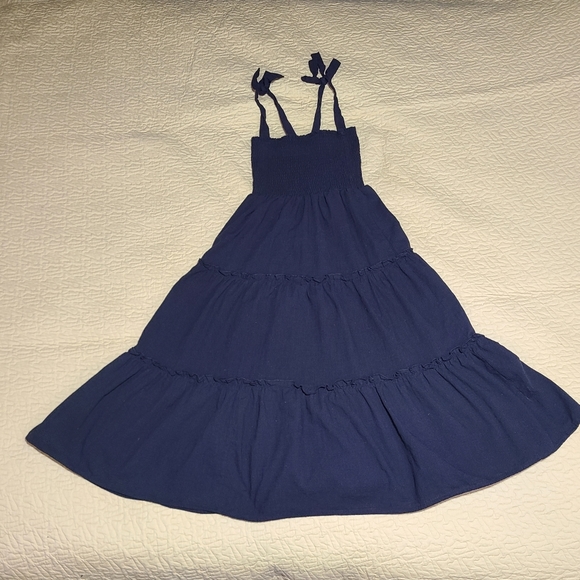 Pink Lily smocked fit flare layered dress size S - Picture 2 of 8